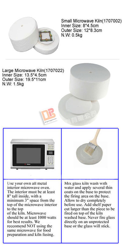 Ceramic fiber microwave kiln