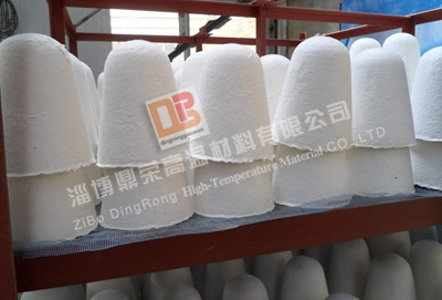 Ceramic fiber shaped pieces